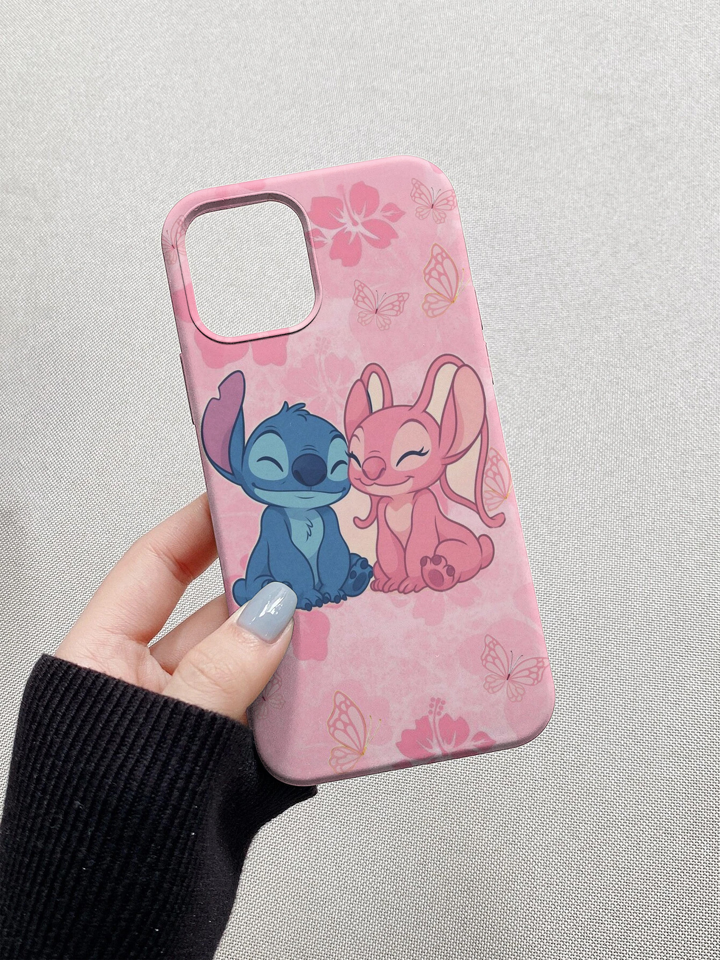 Çizgi Kahramanlar Stitch ve Angel Telefon Kılıfı C165